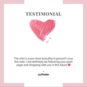 Customer Review 🖤